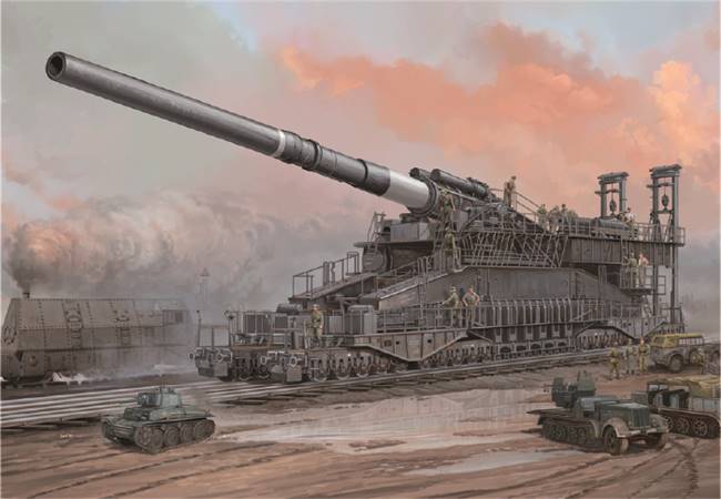 ArtStation - Gustav/Dora Railway Gun/ww2